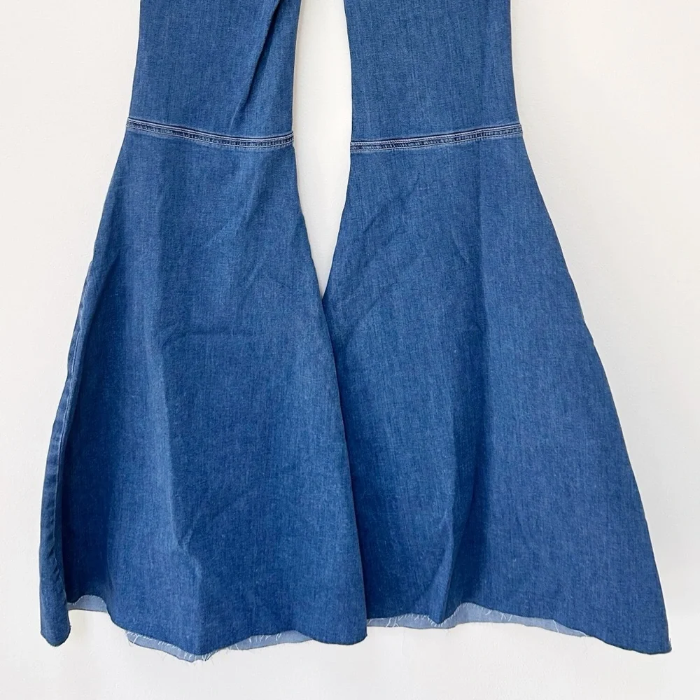 NWT Free People Just Float on Flare Bell Bottom Jeans in Jericho Blue​ size 26